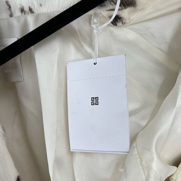 Givenchy From The Runway Coat in Fur with Snow Leopard Print Coat size 40 - Picture 4 of 9